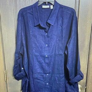 Blue Button-Up Shirt